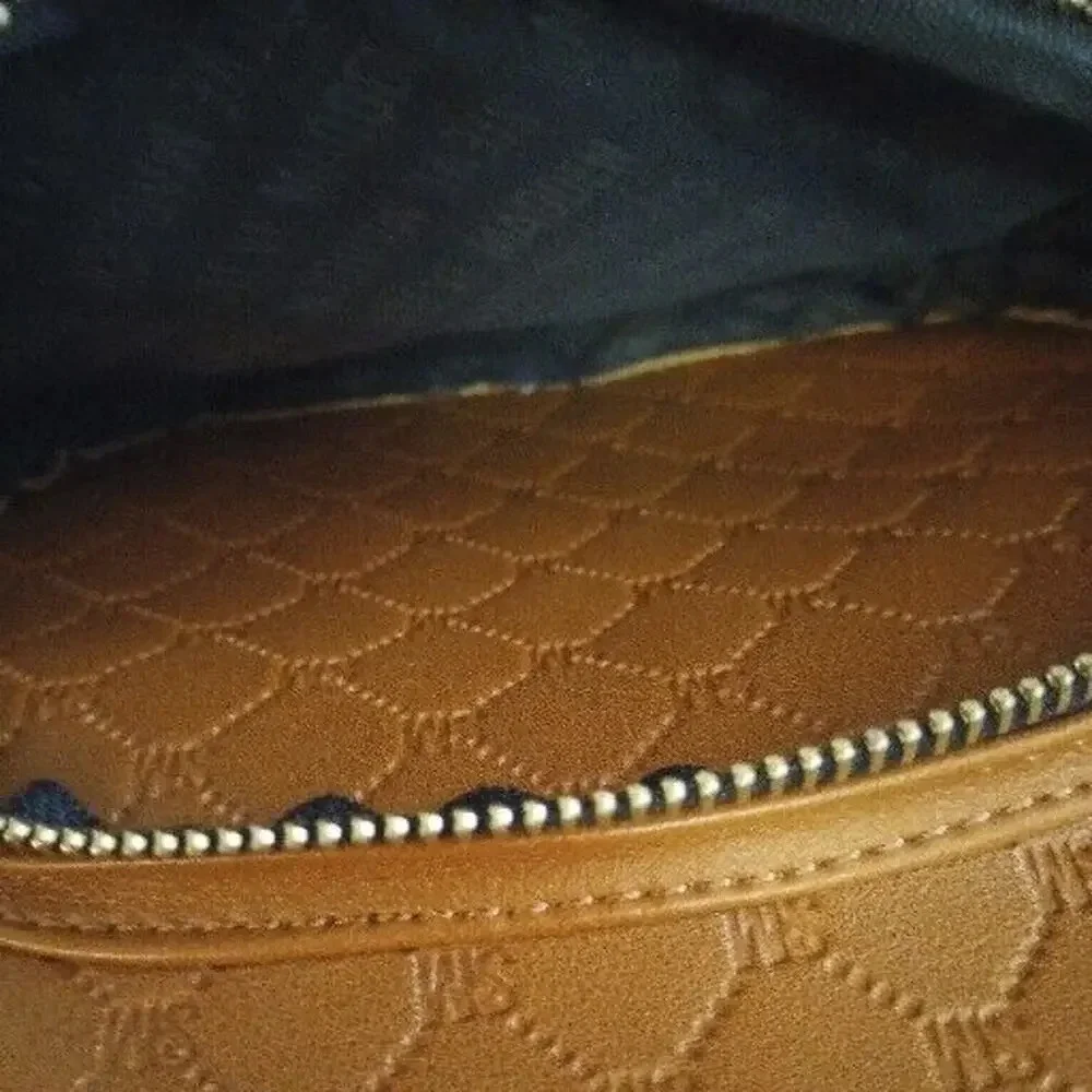 Steve Madden Mini Backpack‎ Mint BBLogo Cognac Brown Bag Purse Adjustable Straps